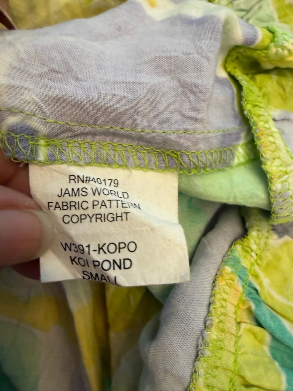 JAM’S WORLD Multicolor Floral Ruffle Hem Midi Dress Koi Pond Made Hawaii (104) - Picture 6 of 7